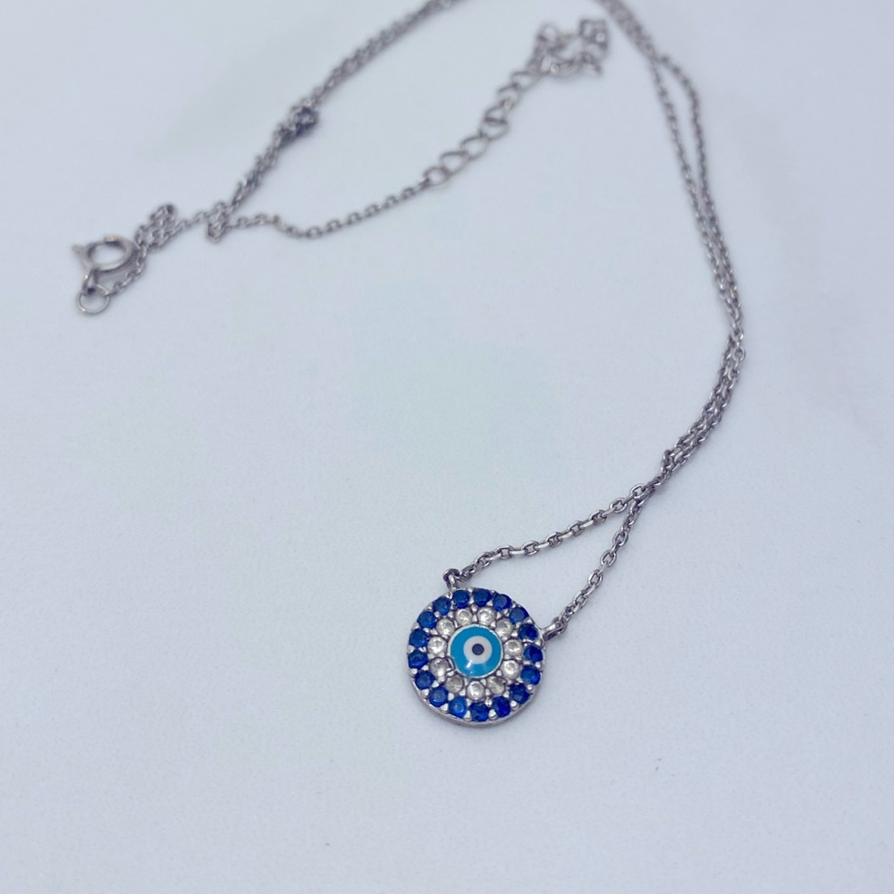 Evil Eye Sterling Silver Necklace